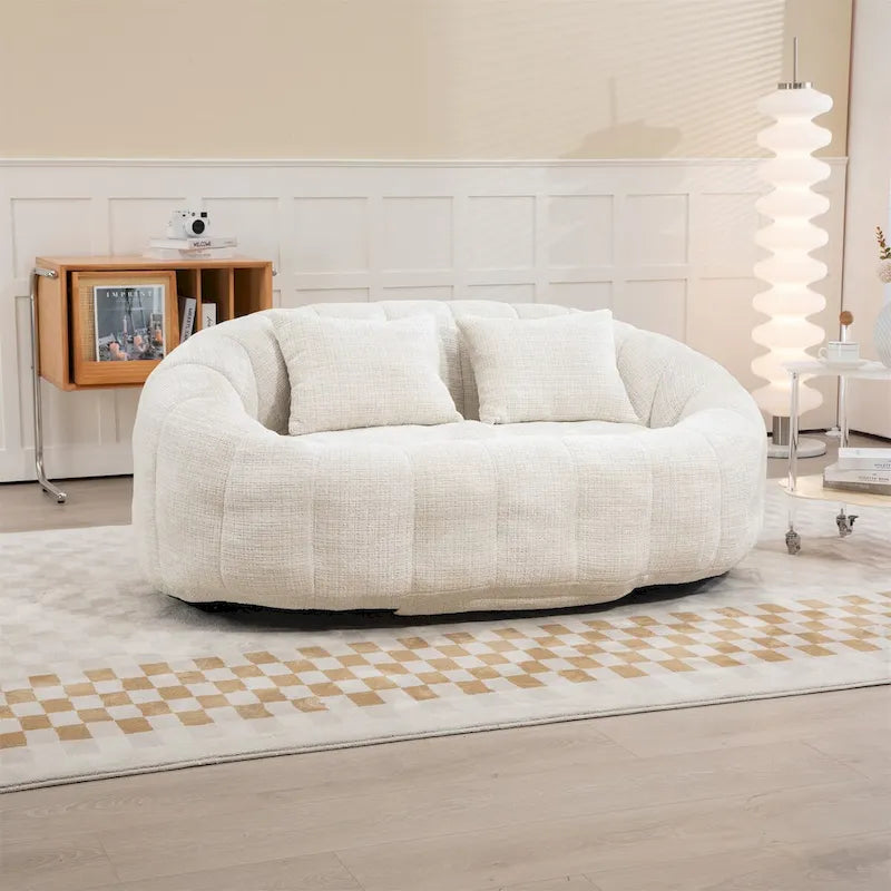 Chenille-Sitzsack – Faules Sofa