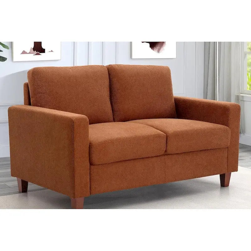 Miles Mid Century Modern Zweisitzer-Sofa mit Wendekissen Groß