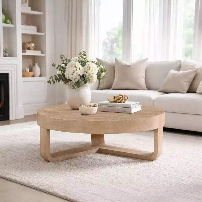Royal Hampton Couchtisch, rund, 32 Zoll, mit offenem Kufengestell