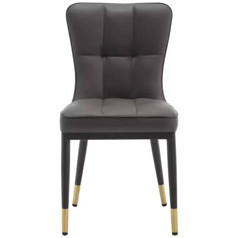 Bekrvio Esszimmerstühle 6er-Set, moderne gepolsterte Kunstledersitze mit hoher Rückenlehne, Metallbeine, armlose Küchenstühle für Wohn- und Esszimmer