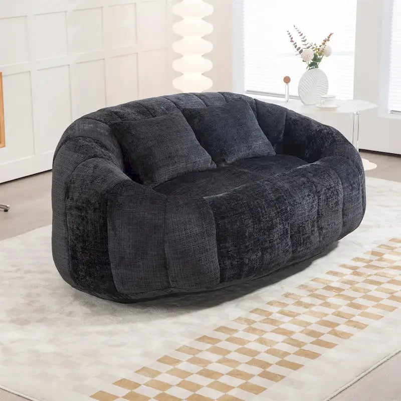 Chenille-Sitzsack – Faules Sofa