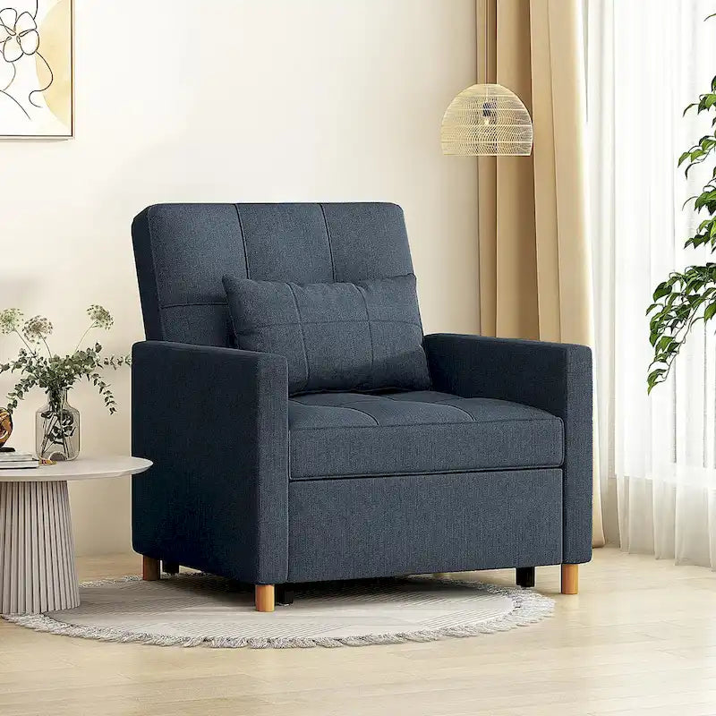 AECOJOY 3-in-1 Schlafsofasessel mit Kissen und verstellbarer Rückenlehne