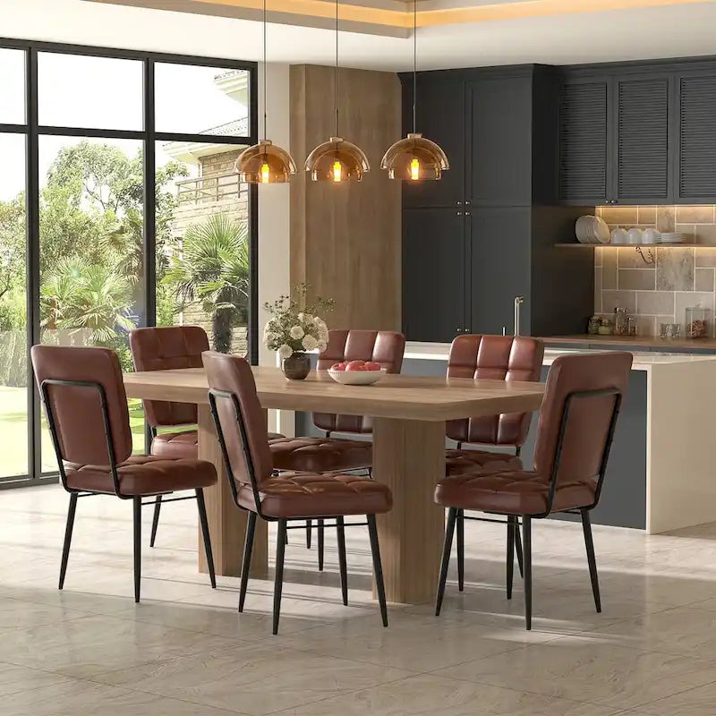 Moderne Esszimmerstühle 2er/4er/6er/8er Set, Polsterstühle mit dickem Kissen für Esszimmer