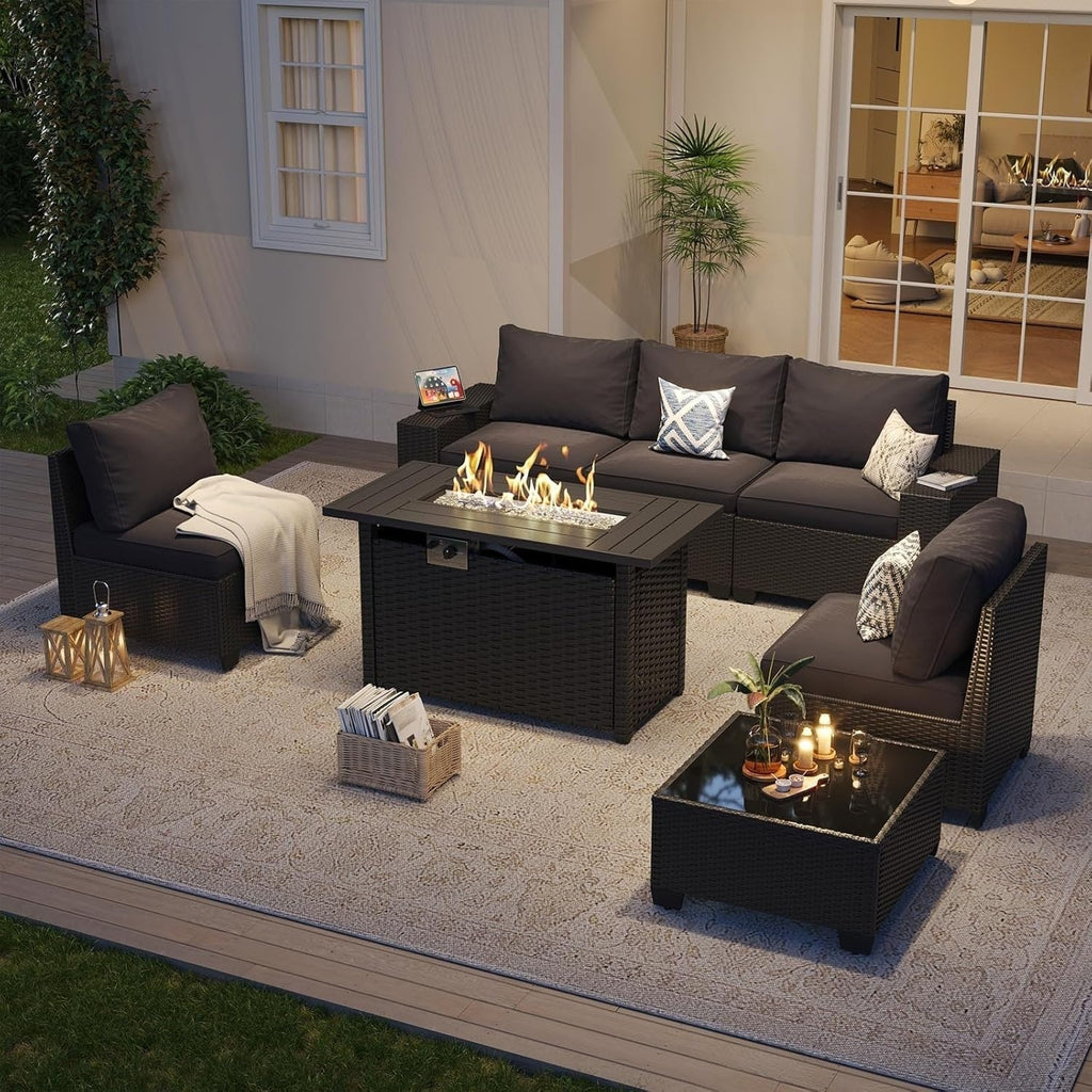 Gartenmöbel-Sets mit 4 Zoll dicken Kissen
