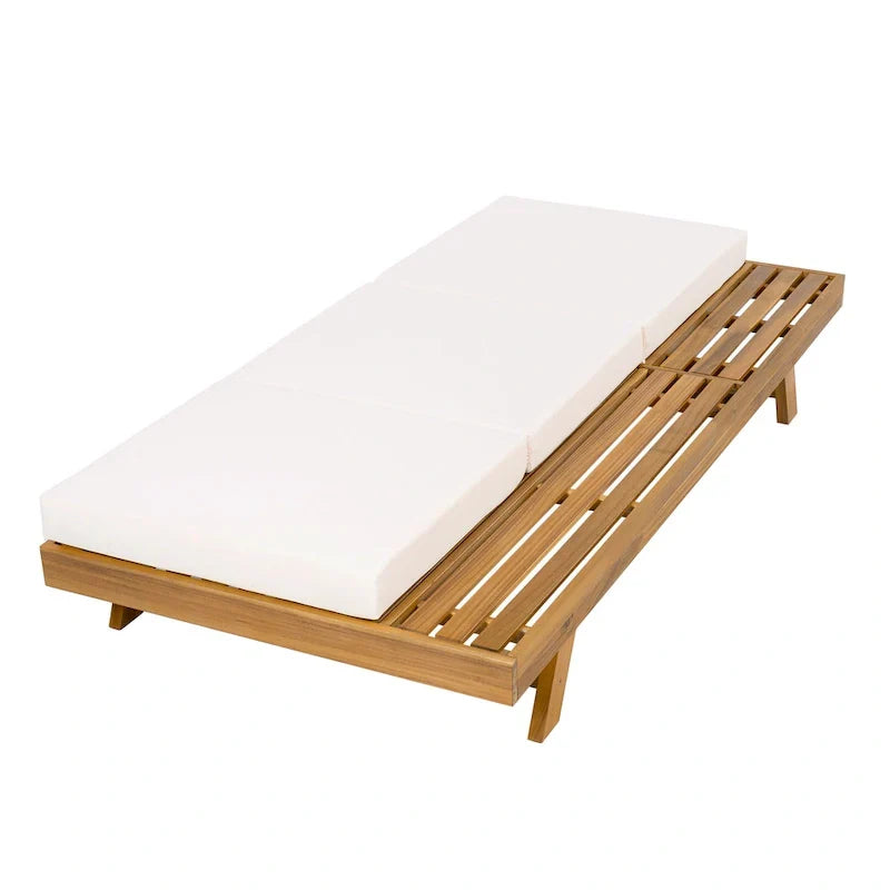 Christopher Knight Home - Michael Outdoor-Liegestuhl-Set aus Akazienholz, 2er-Pack