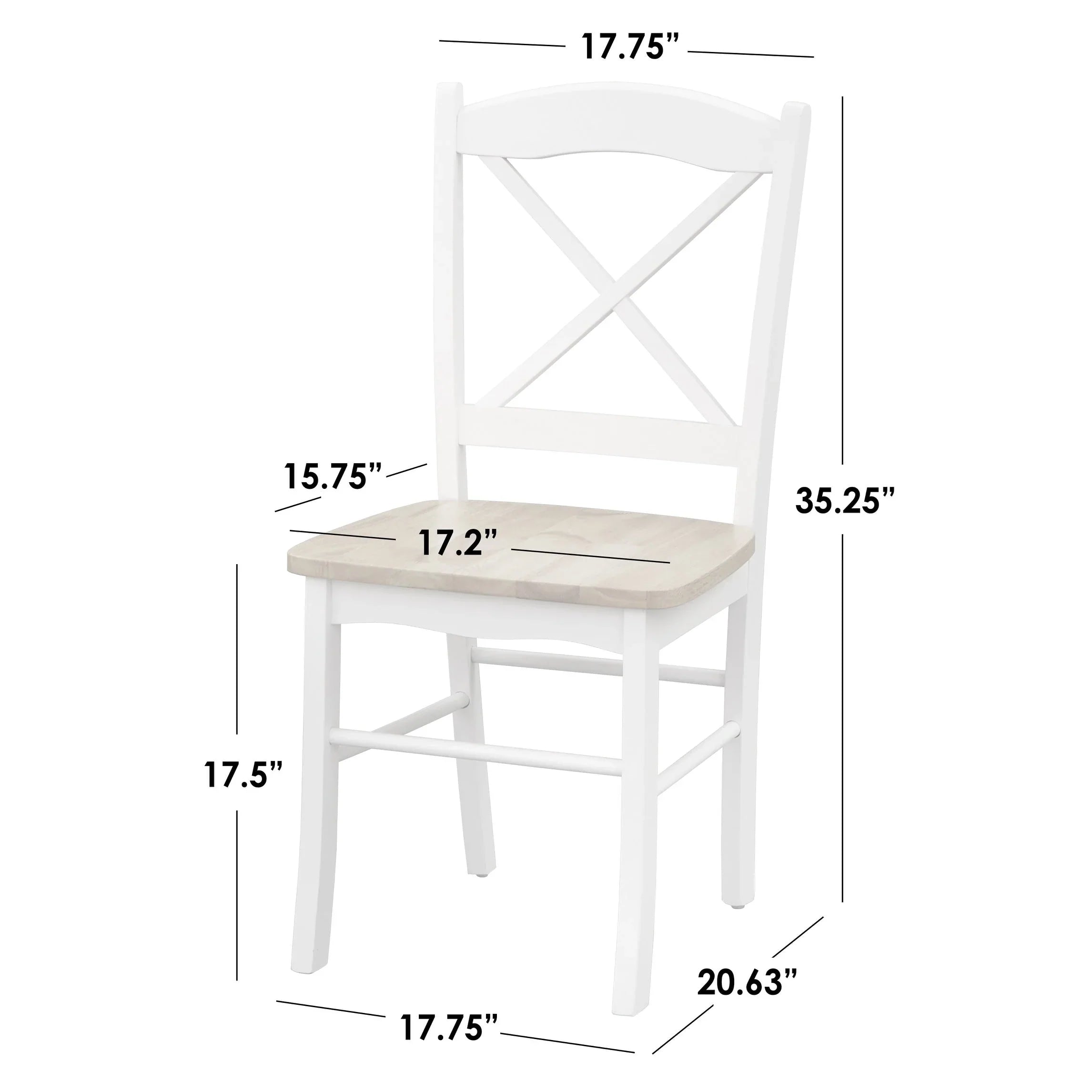 Simple Living Country Cottage Esszimmerstühle (2er-Set)
