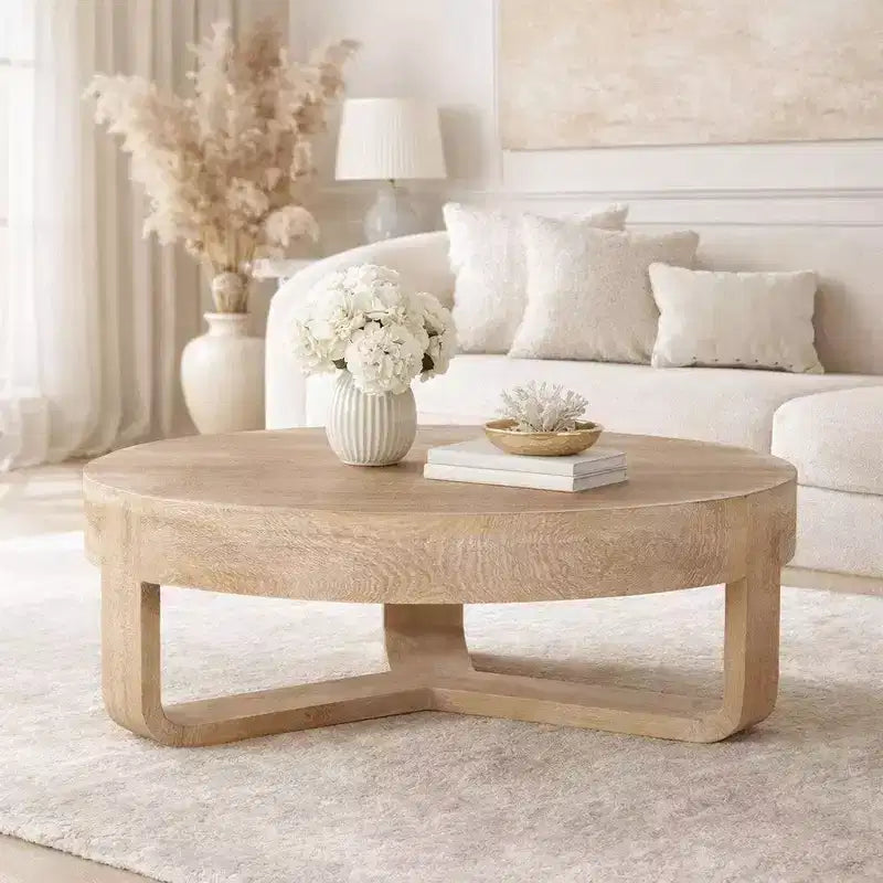Royal Hampton Couchtisch, rund, 32 Zoll, mit offenem Kufengestell