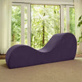 Avana Sleek Yoga-Chaiselongue – hergestellt in den USA – ideal zum Dehnen, Entspannen, Trainieren und mehr, 60T x 18B x 26H Zoll, Hellgrau