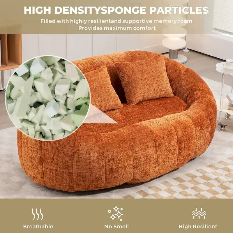 GDFStudio - Laurel Chenille 2-Sitzer Sofa mit hoher Dichte und übergroßem Komfort