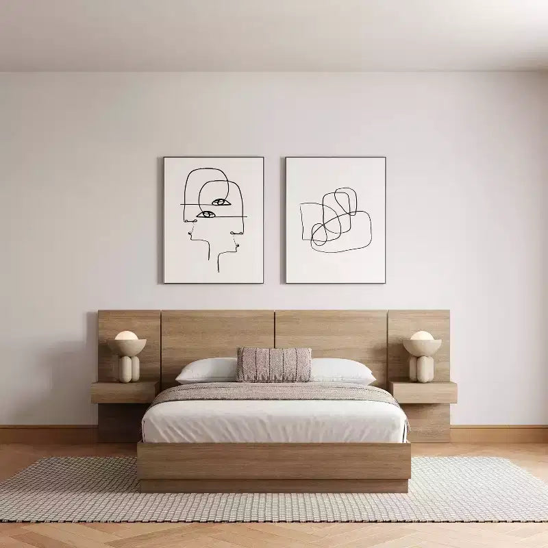 Nexera 4-teiliges Schlafzimmer-Set Queen Milano
