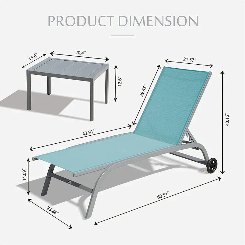 Zwei Outdoor-Loungesessel mit 1 Tisch