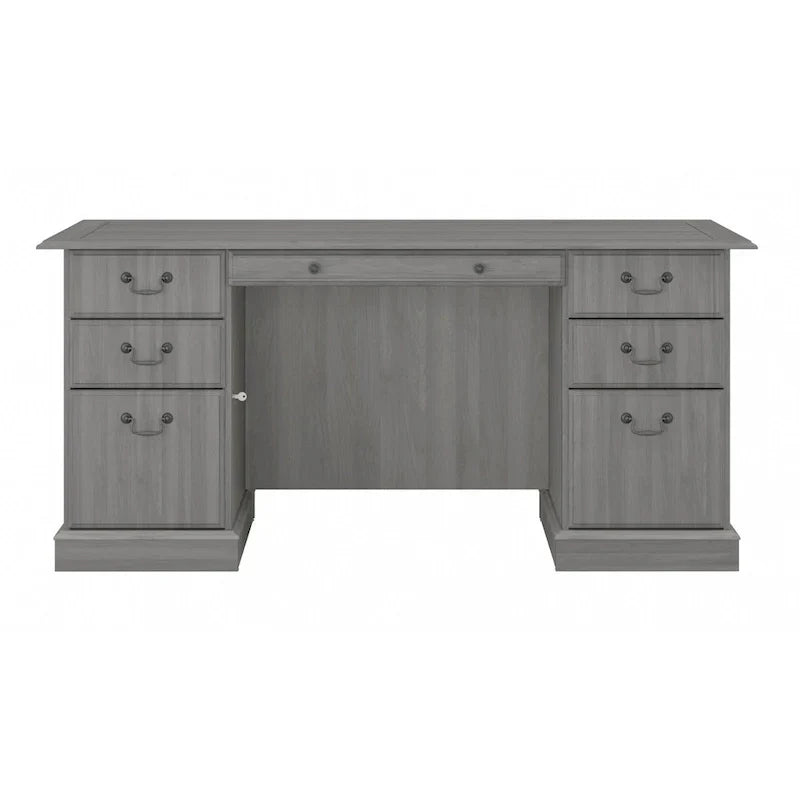 Bush Furniture Saratoga Chefsessel mit Schubladen und Stauraum