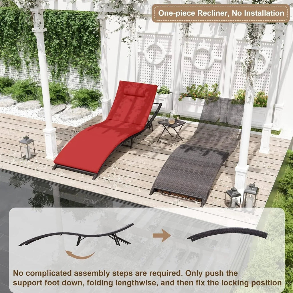 Kullavik 3-teiliges Outdoor-Loungemöbel-Set