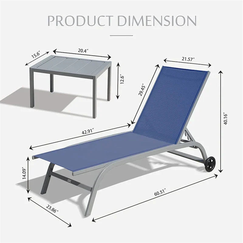 Zwei Outdoor-Loungesessel mit 1 Tisch