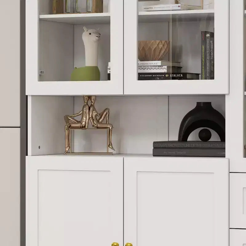 Famapy Combo Vitrinenschrank Bücherregal Organizer Speisekammer