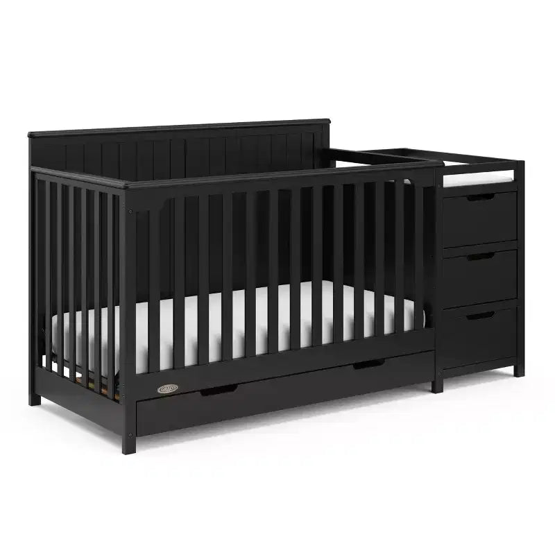 5-in-1 umbaubares Babybett und Wickeltisch mit Schublade