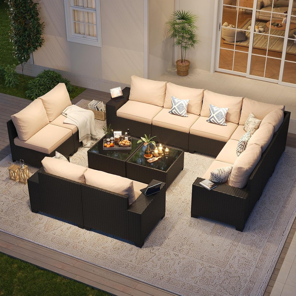 Gartenmöbel-Sets mit 4 Zoll dicken Kissen