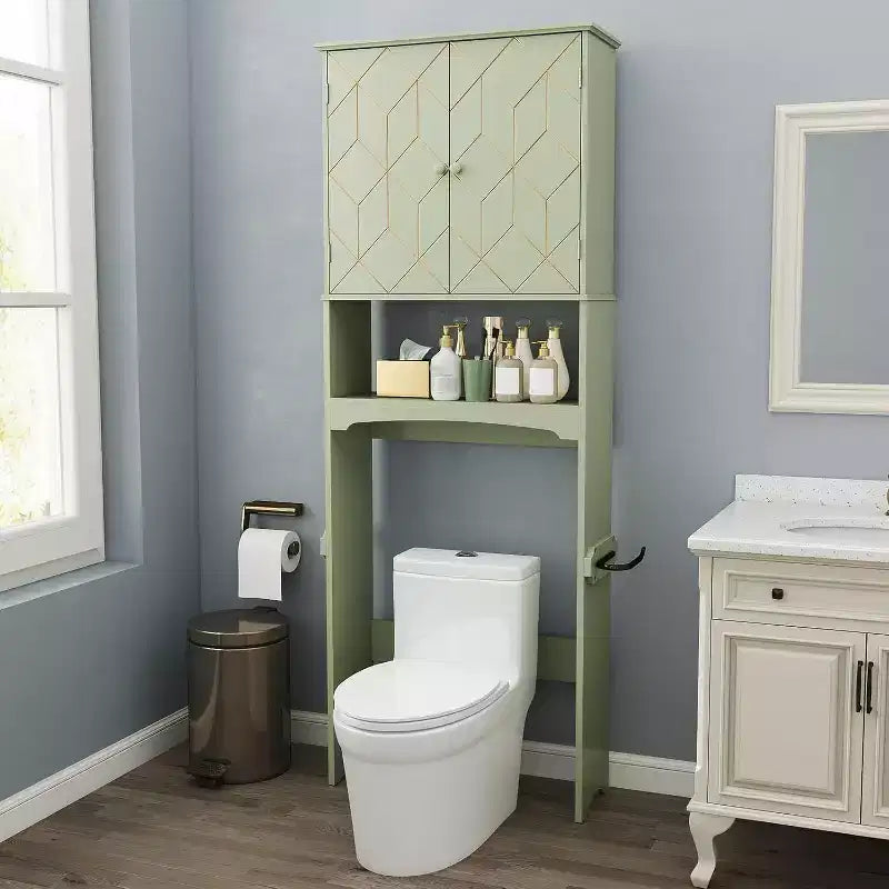 Badschrank über der Toilette Platzsparer fürs Badezimmer