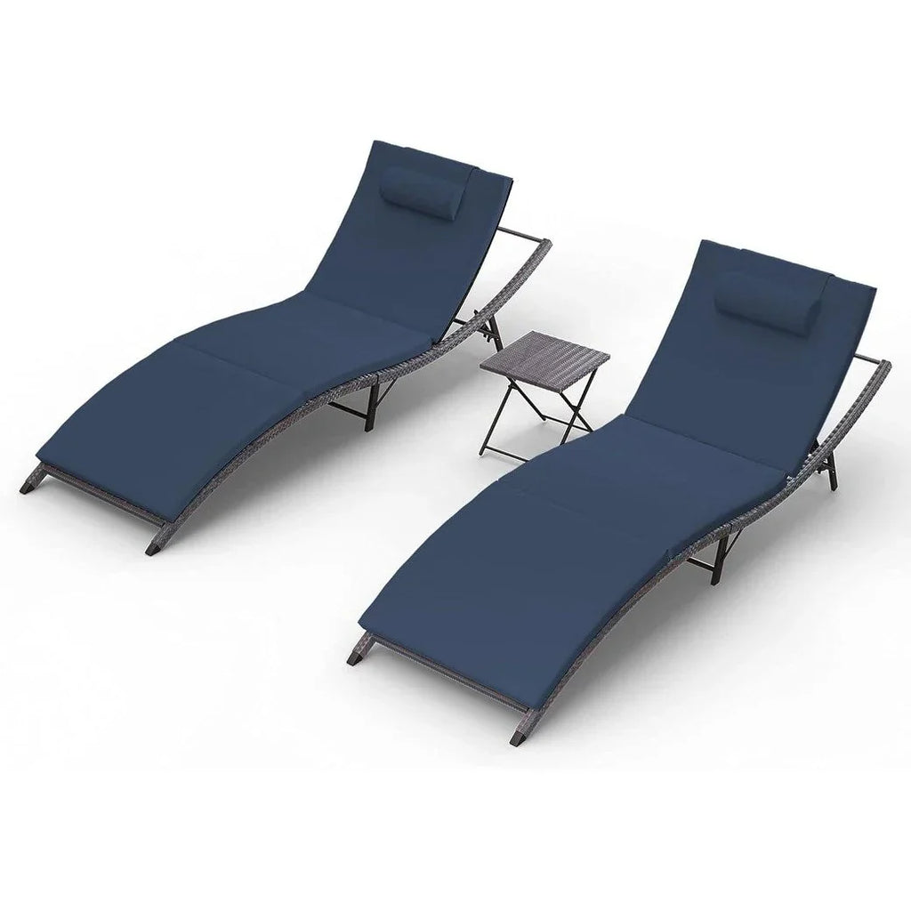Kullavik 3-teiliges Outdoor-Loungemöbel-Set