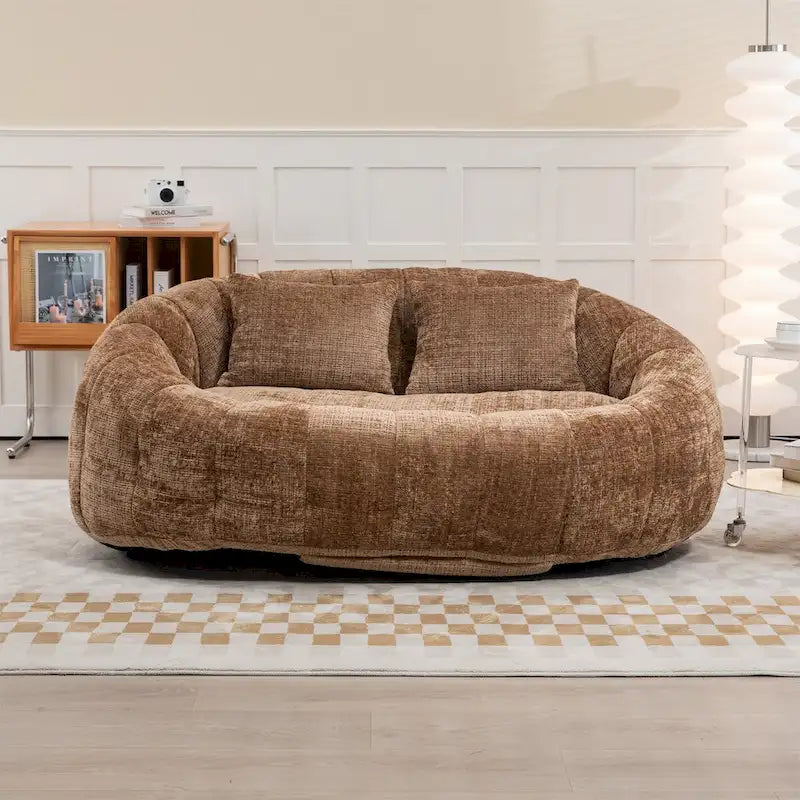 Chenille-Sitzsack – Faules Sofa