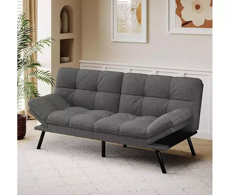 Schlafsofa mit verstellbarer Rückenlehne und abnehmbaren Armlehnen