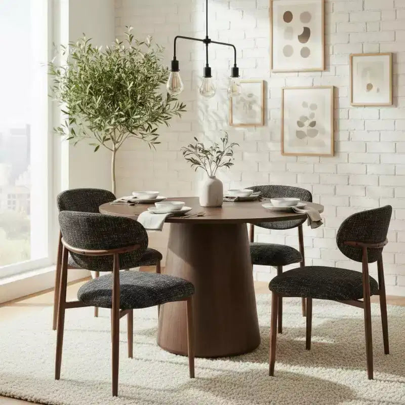 4er-Set moderne gepolsterte Esszimmerstühle mit gebogener Rückenlehne, armlose Seitenstühle mit Eisenrahmen für Esszimmer, Küche-Panipeachy