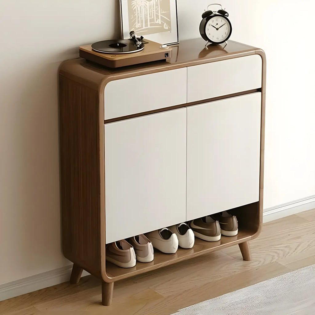 Moderner Holzflur mittlerer Schuhschrank