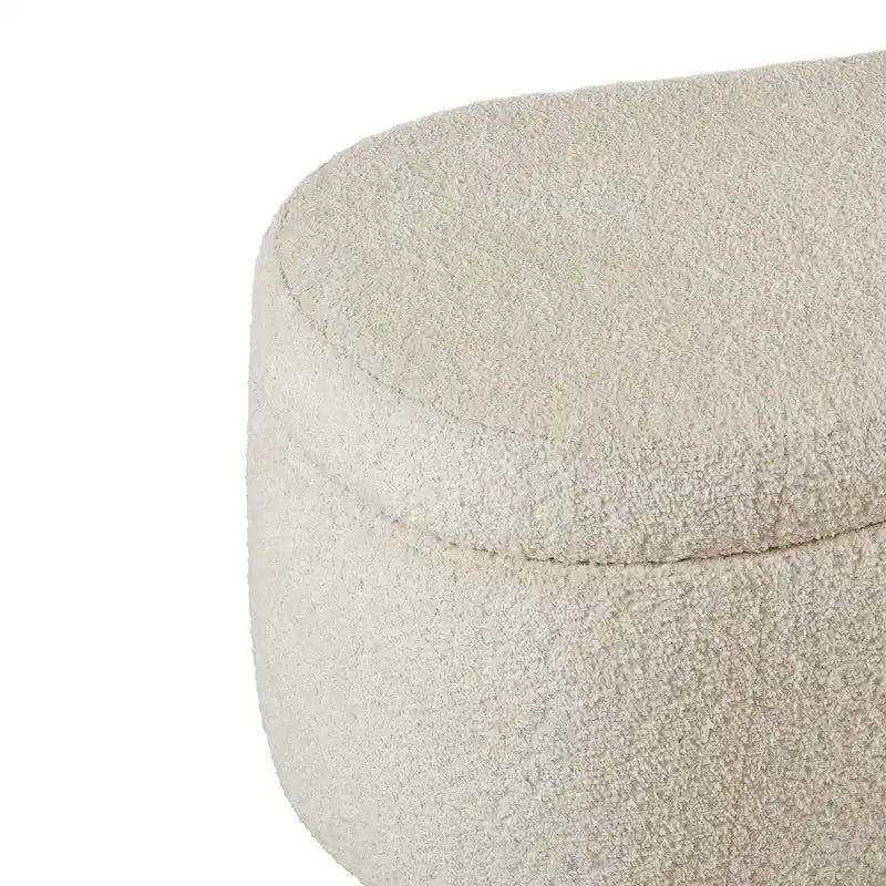 INK+IVY Bailey Taupe Bouclé Aufklappbare Aufbewahrungsbank