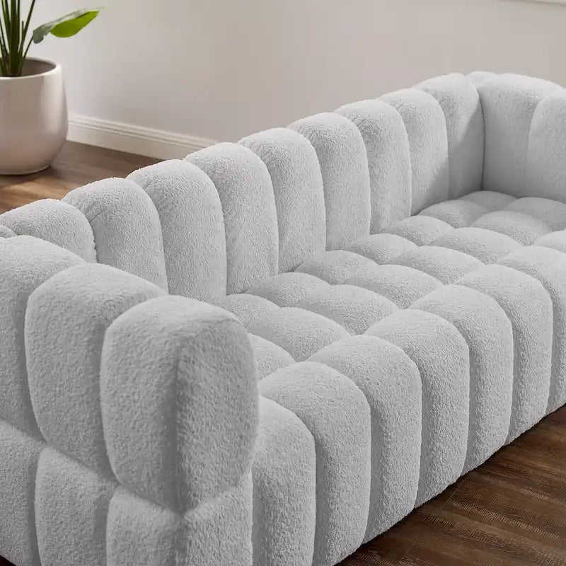 85 Moderne Waffelstoff-Couch, Freizeit-Komfortsofa