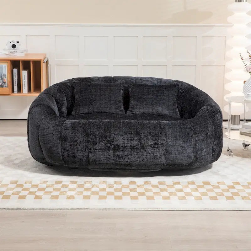 Chenille-Sitzsack – Faules Sofa