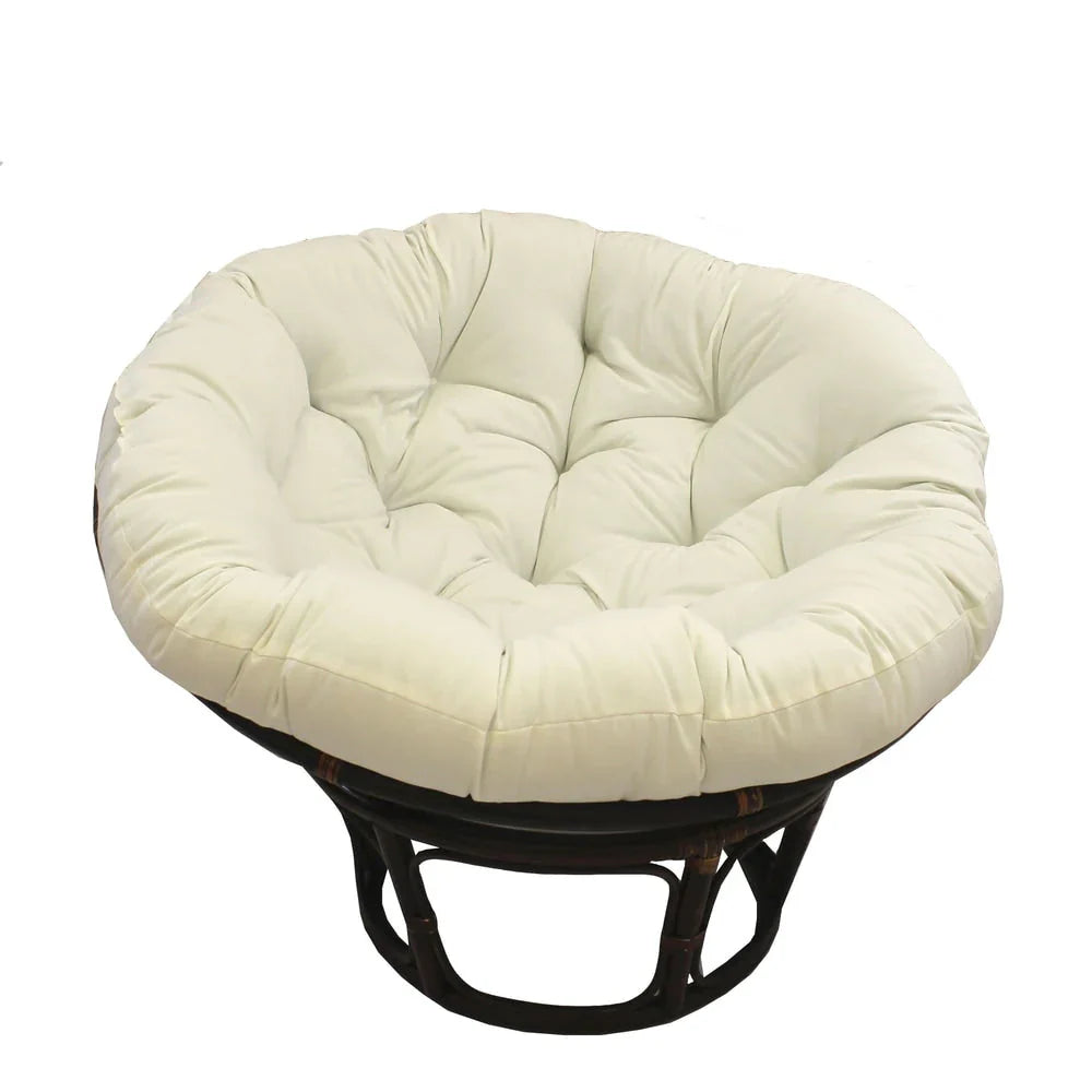 Bali 42-Zoll Rattan Papasan-Sessel mit Twill-Kissen