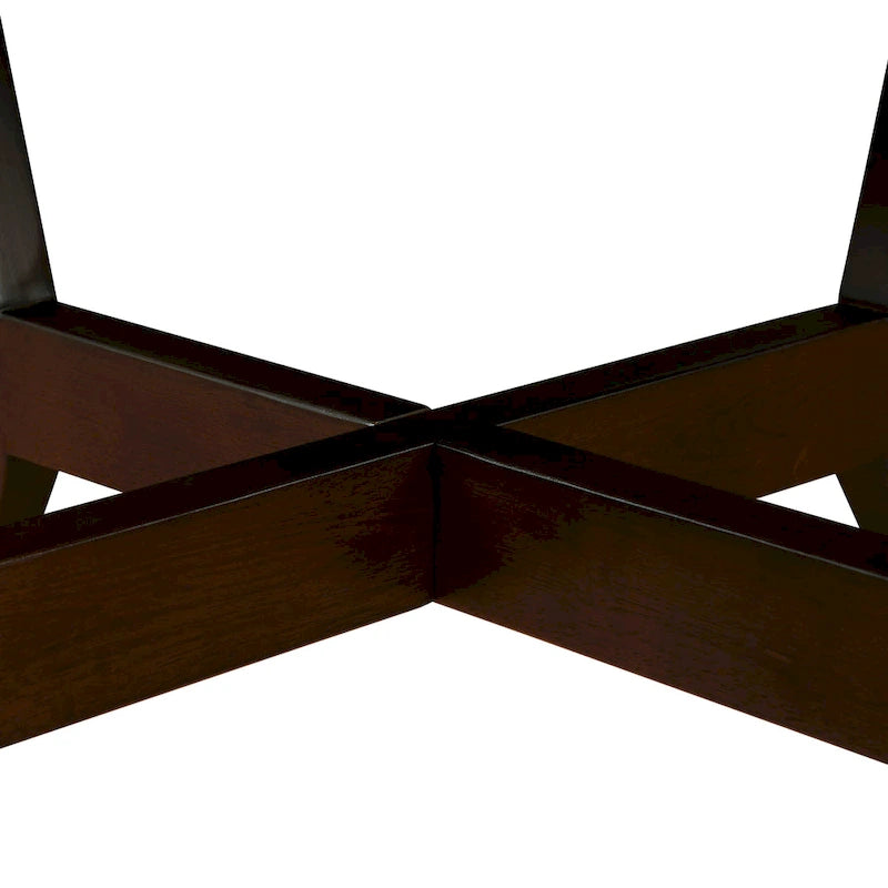 32 Zoll runder Couchtisch aus Holz für Wohnzimmer, Mid-Century Bauernhaus runder Holztisch für Apartment, einfache Montage