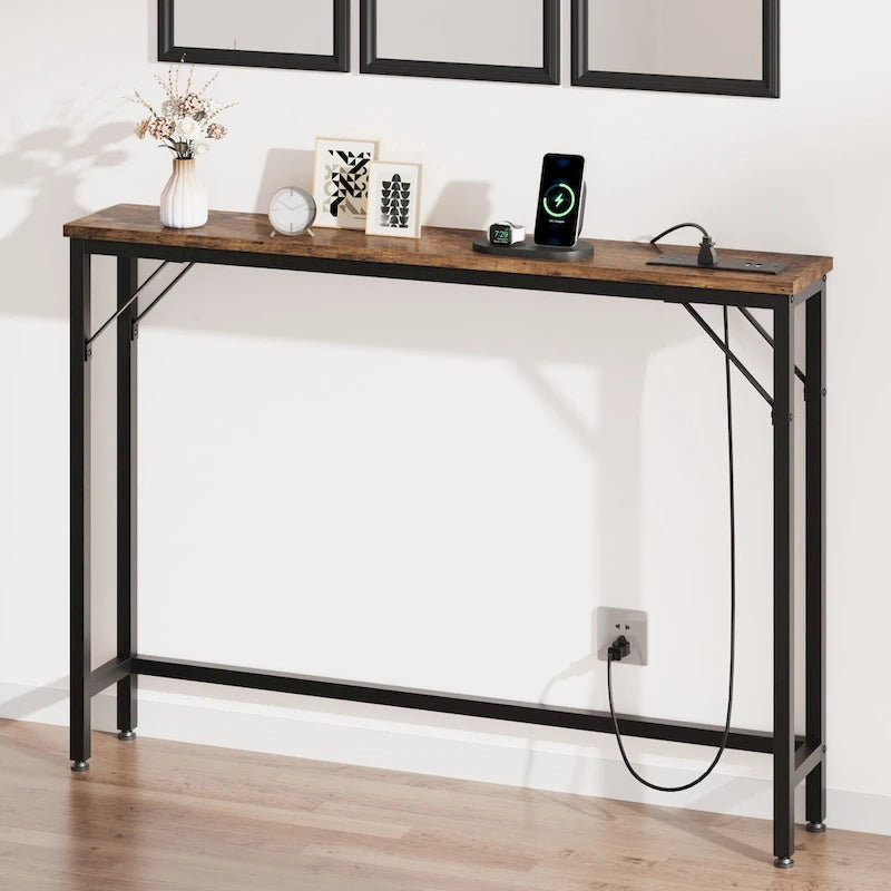 5.9 Schmales Sofatisch mit Steckdosen