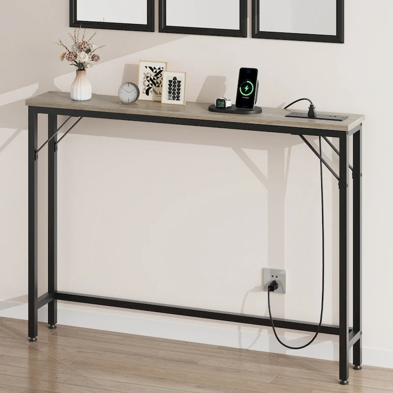 5.9 Schmales Sofatisch mit Steckdosen