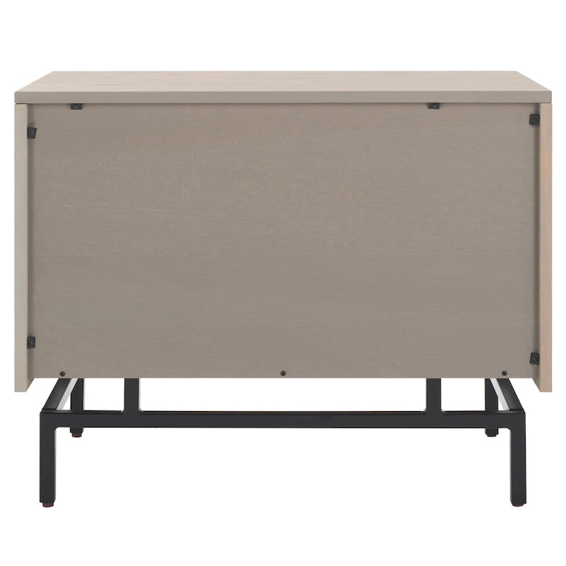 SAFAVIEH Herschel Grau/Schwarz Aufbewahrungsschrank – 28B x 18T x 22H