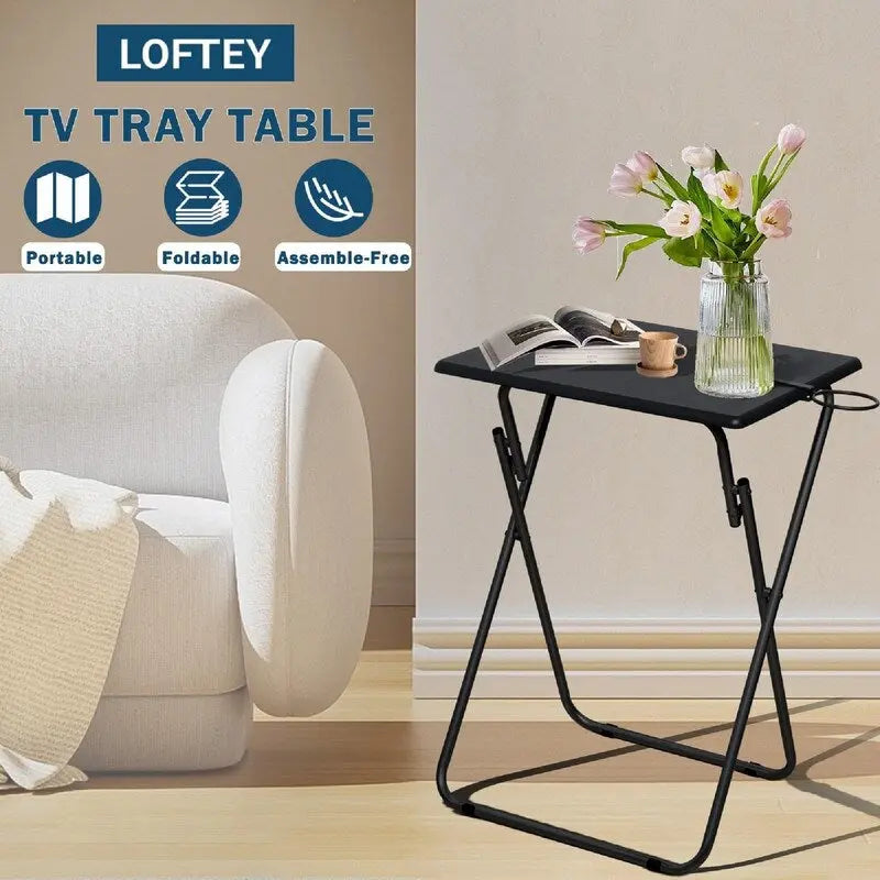 TV-Tabletts 2er-Set – 19,3T x 15,4B x 26H