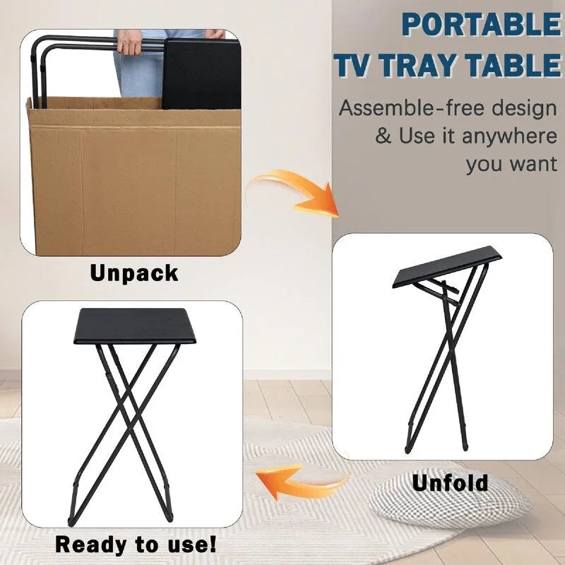 TV-Tabletts 2er-Set – 19,3T x 15,4B x 26H