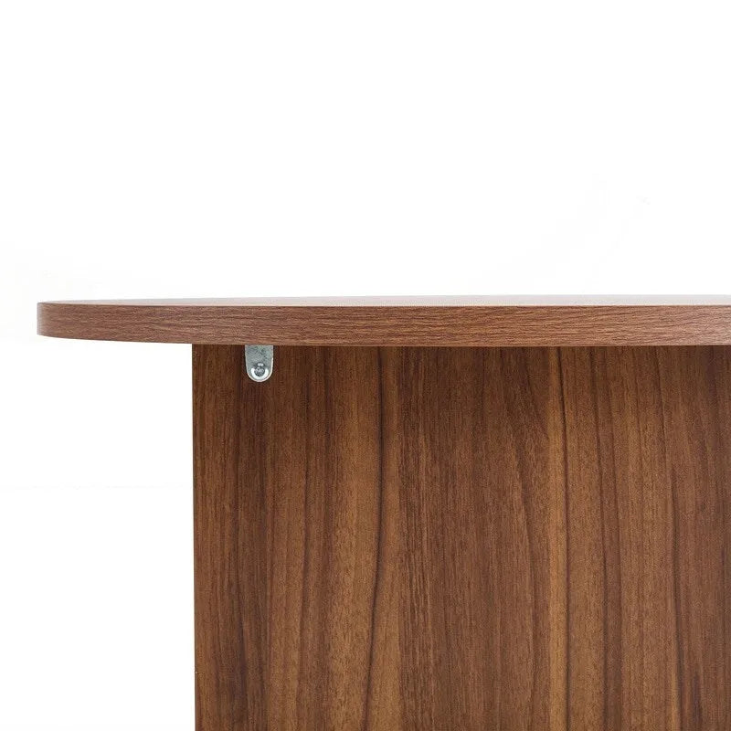 Vielseitiger runder Couchtisch aus MDF