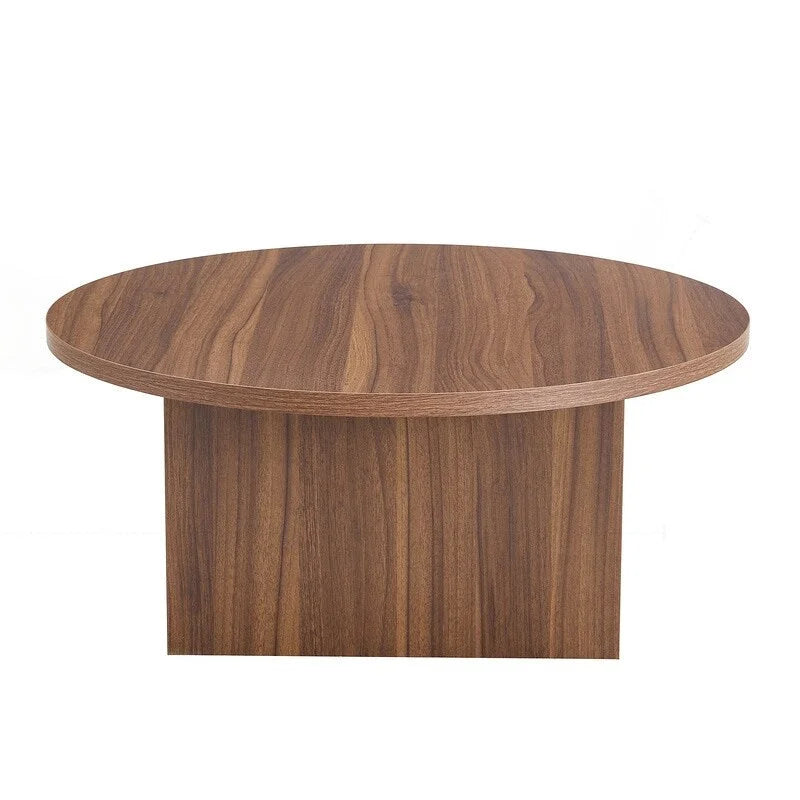 Vielseitiger runder Couchtisch aus MDF