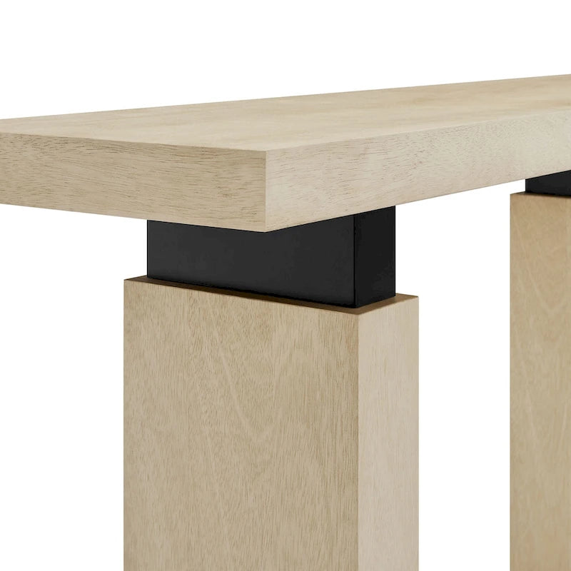 Piston 52 Rechteckiger Konsolentisch aus Holz