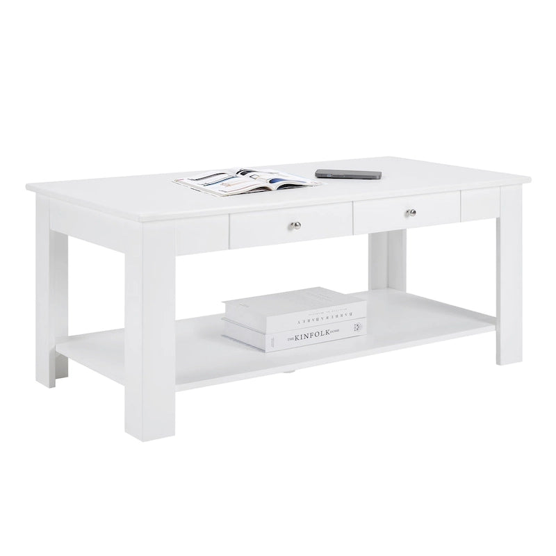 Convenience Concepts Designs2Go 2-Schubladen-Couchtisch Baja mit Ablage