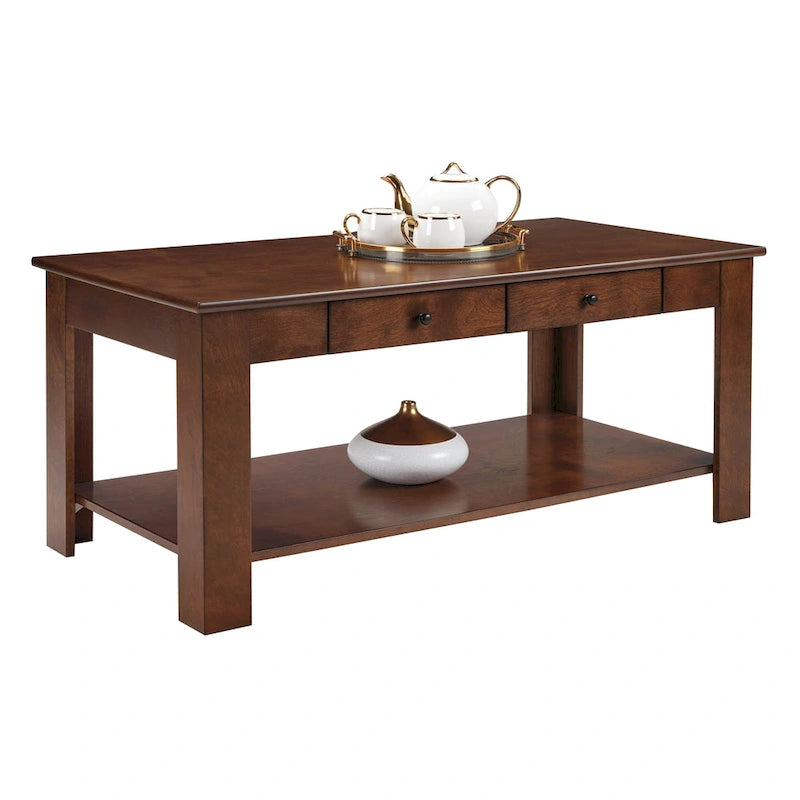 Convenience Concepts Designs2Go 2-Schubladen-Couchtisch Baja mit Ablage