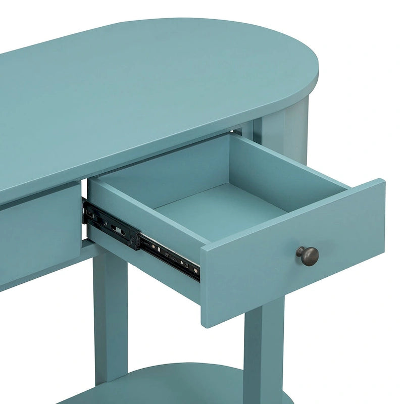 Vintage Konsolentisch, Hochglanz-Sofatisch für Flur und Wohnzimmer
