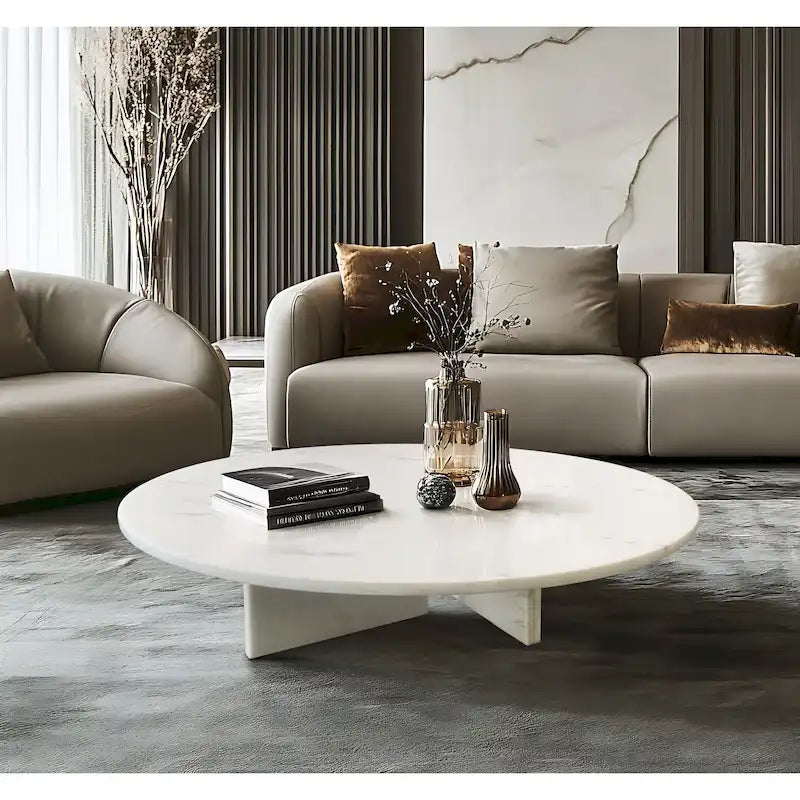 35.4 Couchtisch aus Naturmarmor