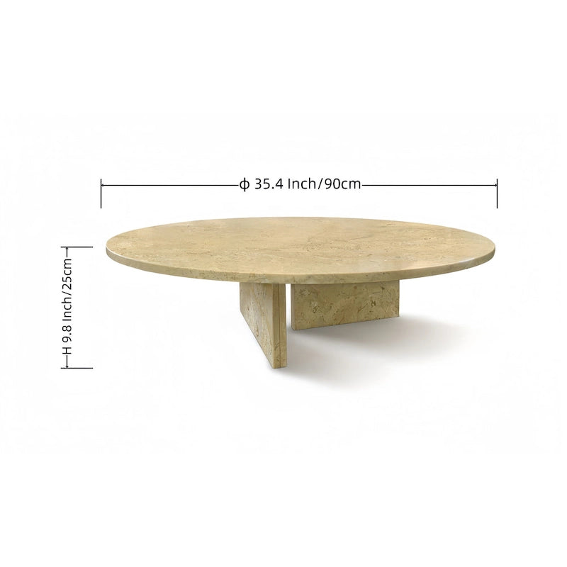 35.4 Couchtisch aus Naturmarmor