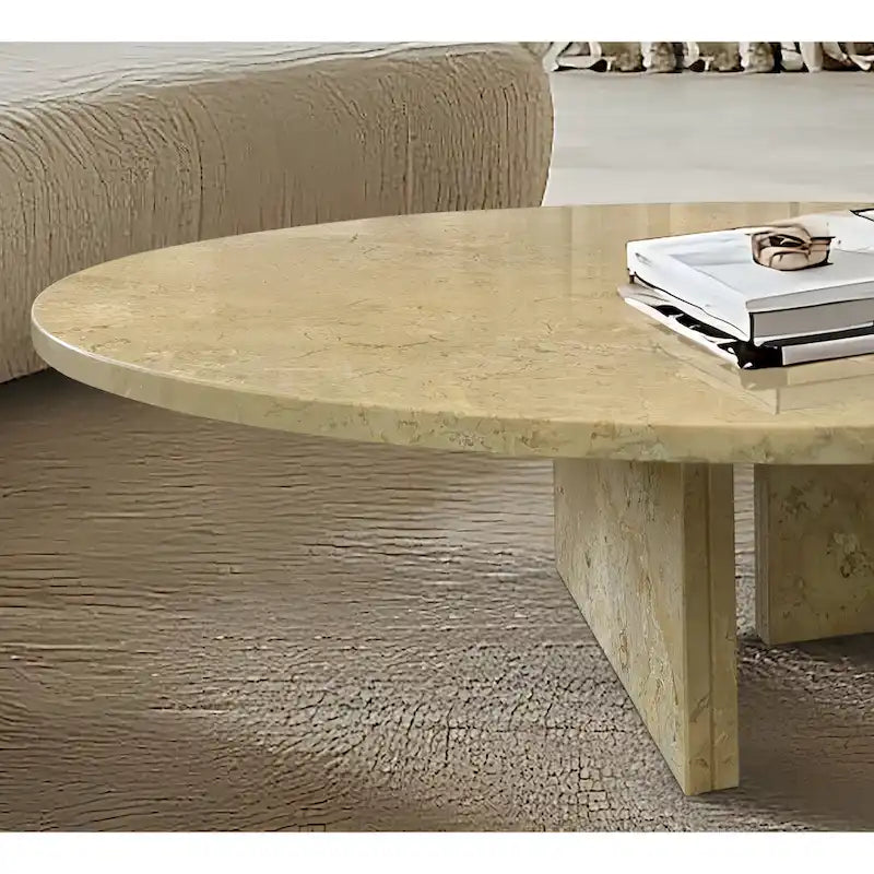 35.4 Couchtisch aus Naturmarmor