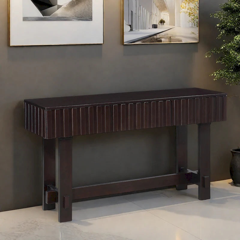 52 Kiefer-Beistelltische mit grifflosem Design, integriertem Stauraum für Wohnzimmer-TV