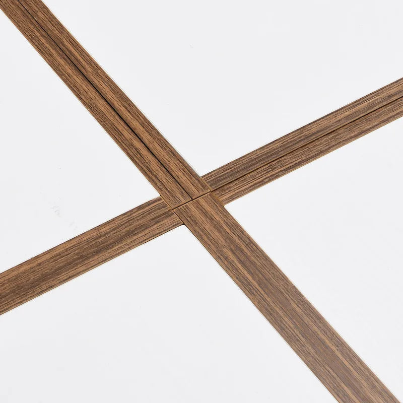 Industrieller runder Couchtisch, doppelter Couchtisch mit Stauraum, für Wohnzimmer, Garten, Weiß