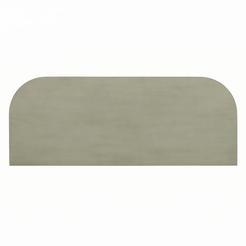 Schmale Konsole mit abgerundeter Ecke (Grau)