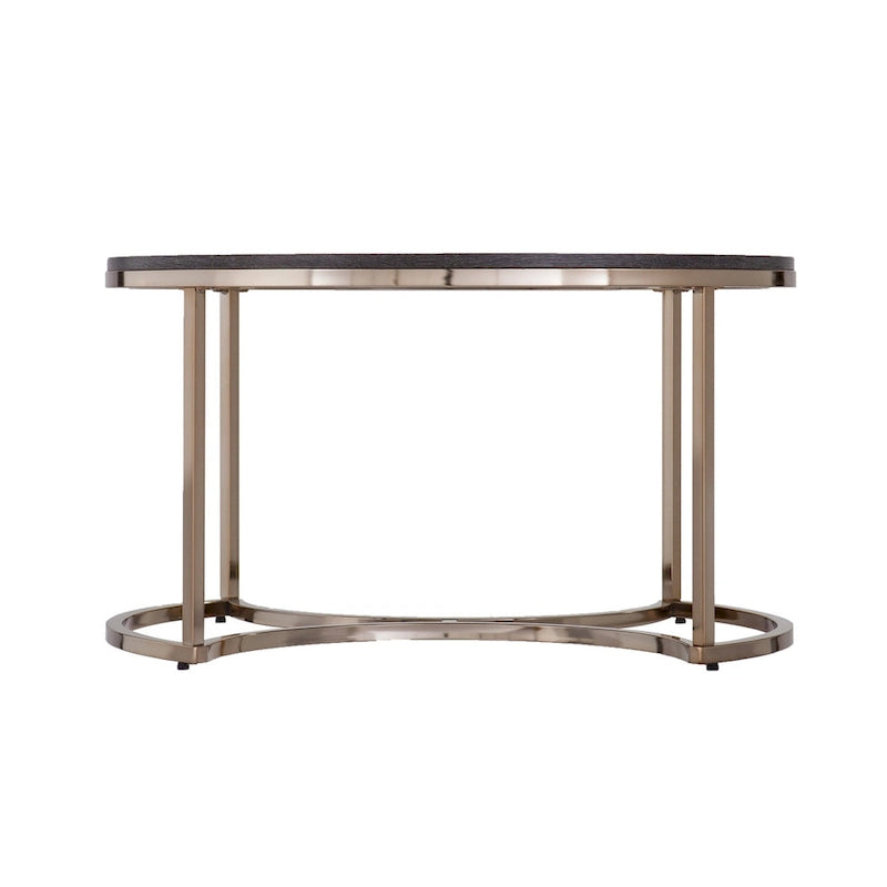 2er Set verspiegelte runde verschachtelte Couchtische für das Wohnzimmer – 32 x 32 x 17